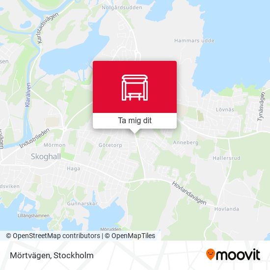 Mörtvägen karta