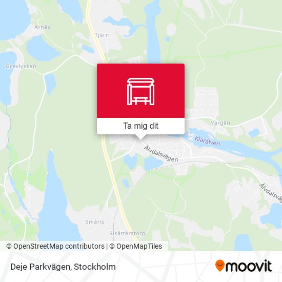 Deje Parkvägen karta