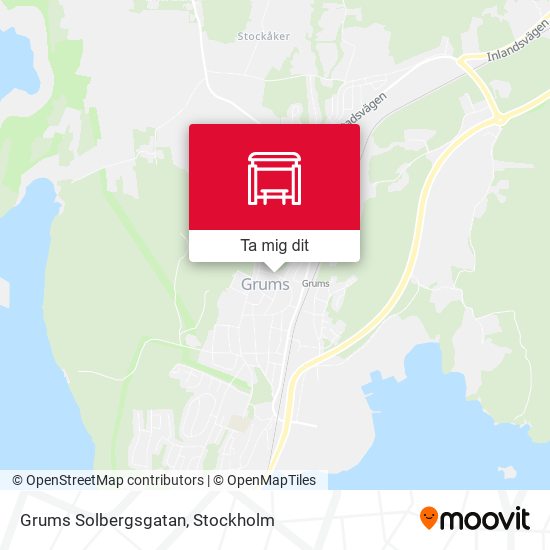 Grums Solbergsgatan karta