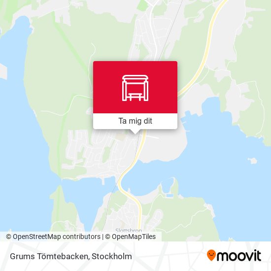 Grums Tömtebacken karta