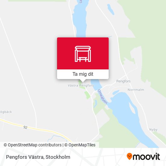 Pengfors Västra karta