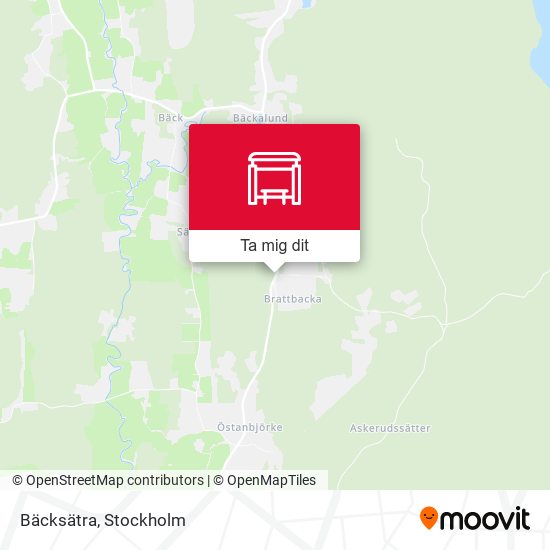 Bäcksätra karta