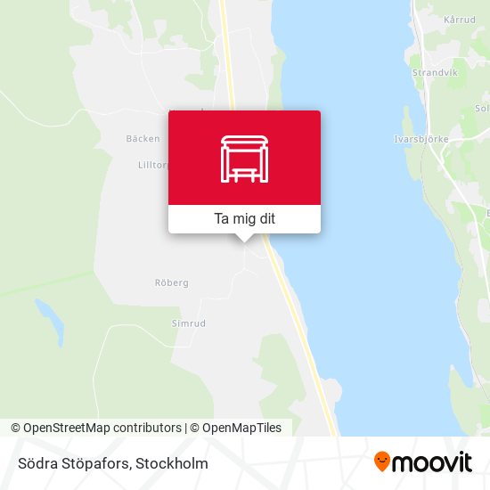 Södra Stöpafors karta