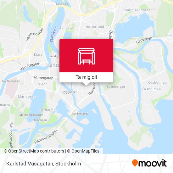 Karlstad Vasagatan karta