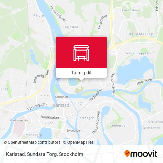 Karlstad, Sundsta Torg karta