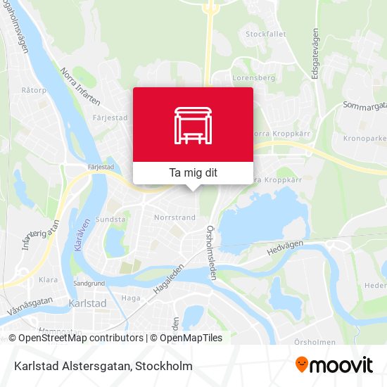Karlstad Alstersgatan karta
