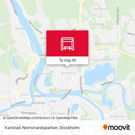 Karlstad, Norrstrandsparken karta