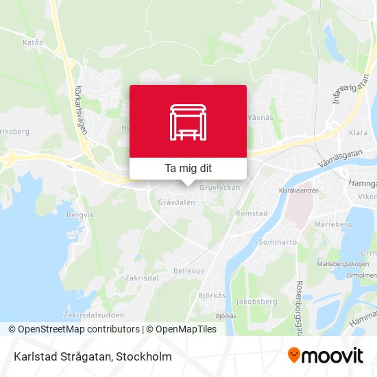 Karlstad Strågatan karta