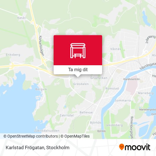 Karlstad Frögatan karta