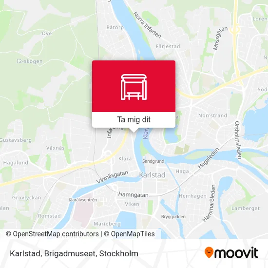 Karlstad, Brigadmuseet karta