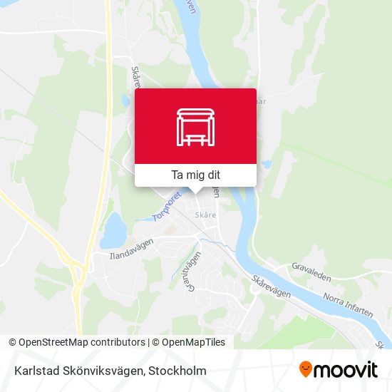 Karlstad Skönviksvägen karta