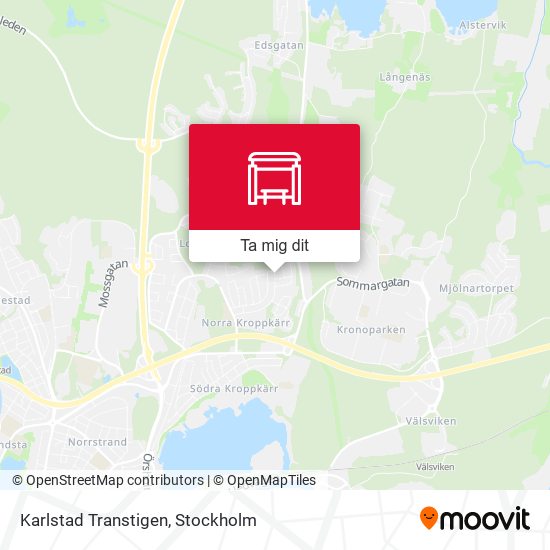 Karlstad Transtigen karta