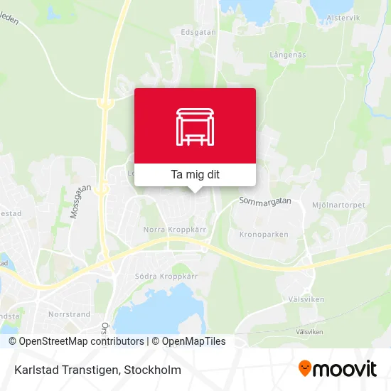 Karlstad Transtigen karta