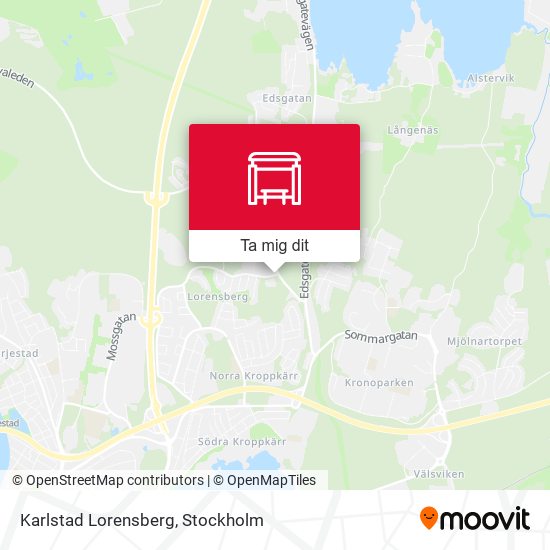 Karlstad Lorensberg karta