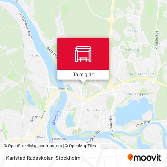 Karlstad Rudsskolan karta