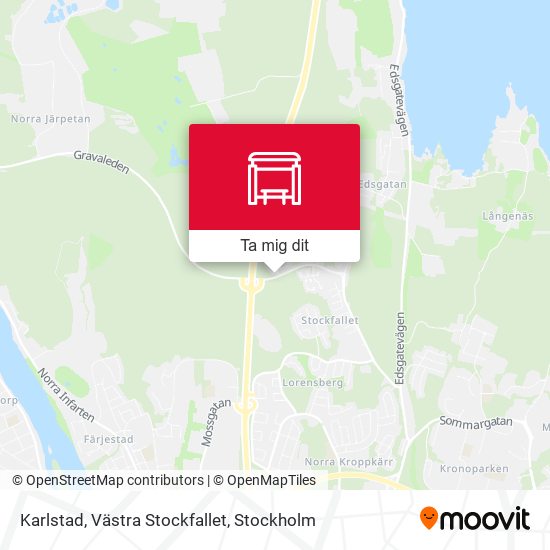 Karlstad, Västra Stockfallet karta