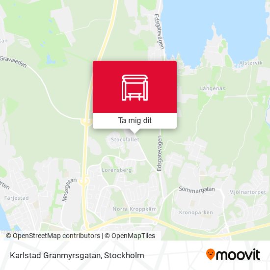 Karlstad Granmyrsgatan karta