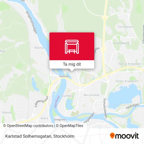 Karlstad Solhemsgatan karta