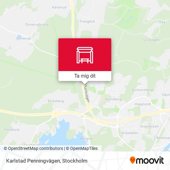 Karlstad Penningvägen karta