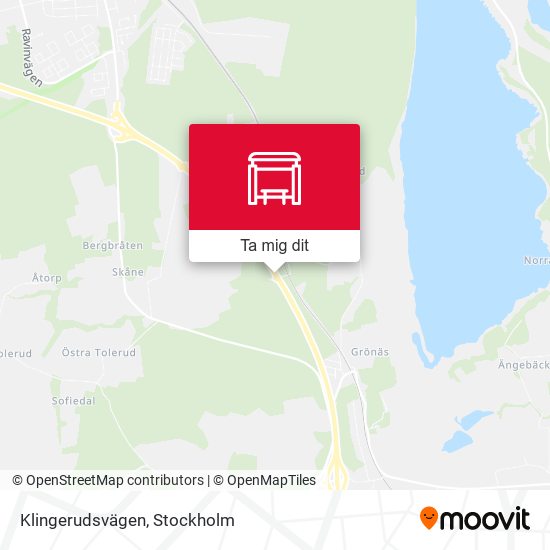 Klingerudsvägen karta