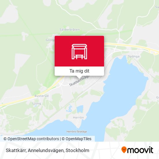 Skattkärr, Annelundsvägen karta