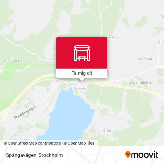 Spångavägen karta