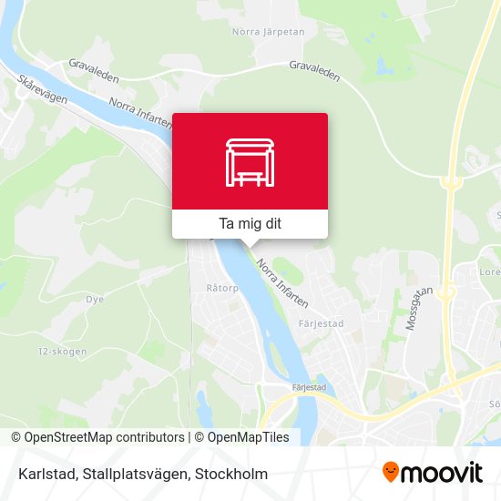 Karlstad, Stallplatsvägen karta