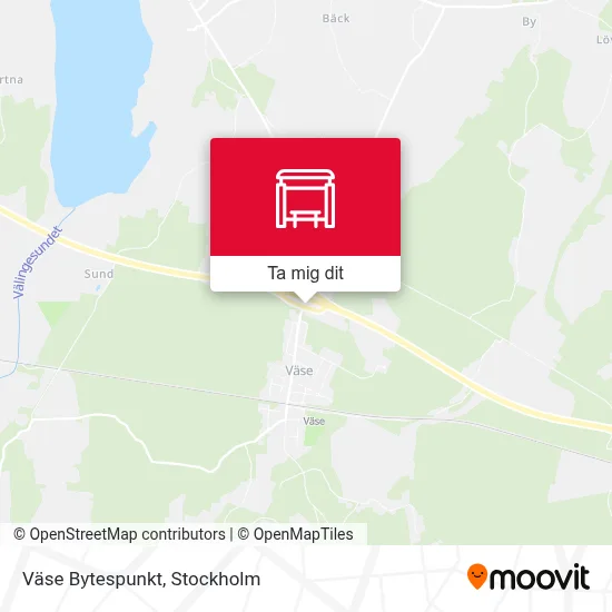 Väse Bytespunkt karta