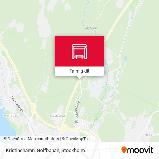 Kristinehamn, Golfbanan karta