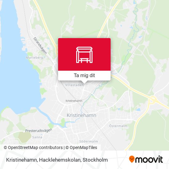 Kristinehamn, Hacklehemskolan karta