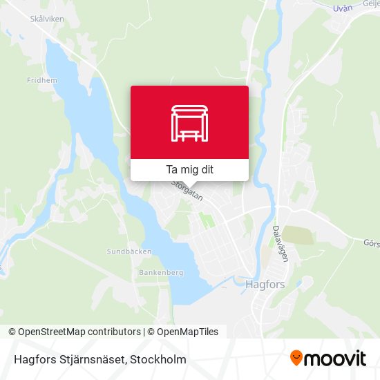 Hagfors Stjärnsnäset karta