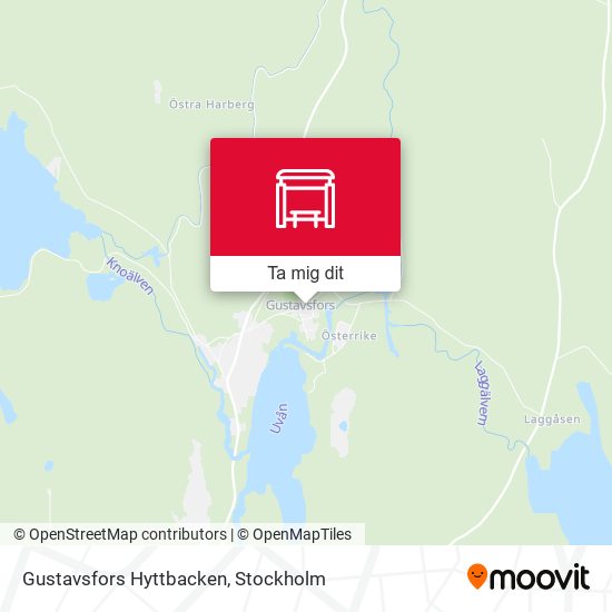Gustavsfors Hyttbacken karta