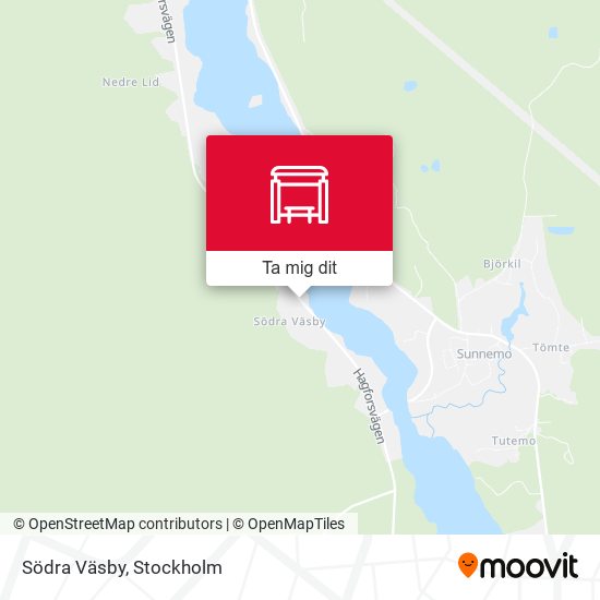 Södra Väsby karta