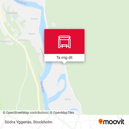 Södra Yggenäs karta