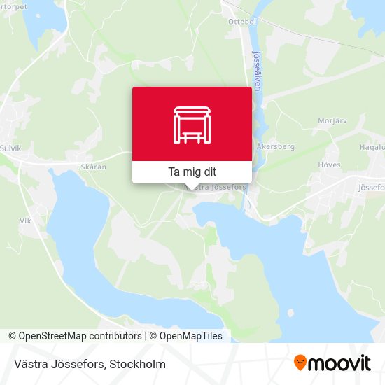 Västra Jössefors karta