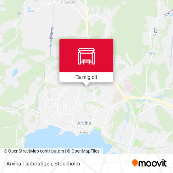 Arvika Tjäderstigen karta