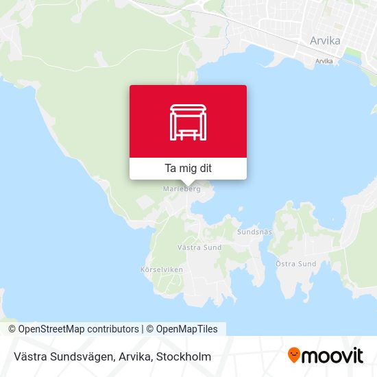 Västra Sundsvägen, Arvika karta