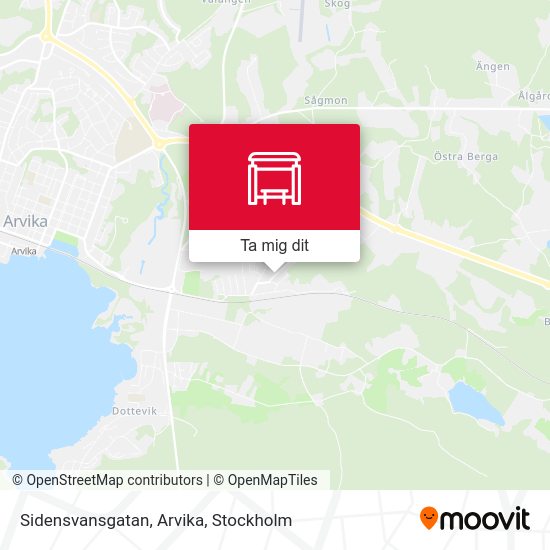 Sidensvansgatan, Arvika karta