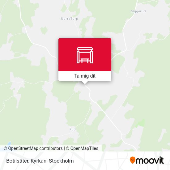 Botilsäter, Kyrkan karta