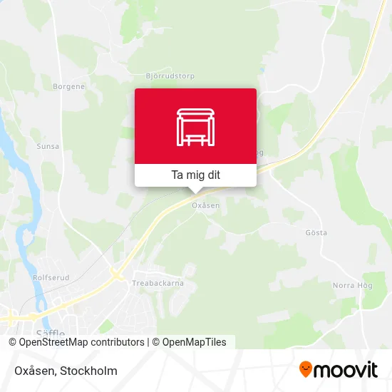Oxåsen karta