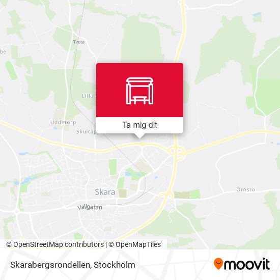 Skarabergsrondellen karta