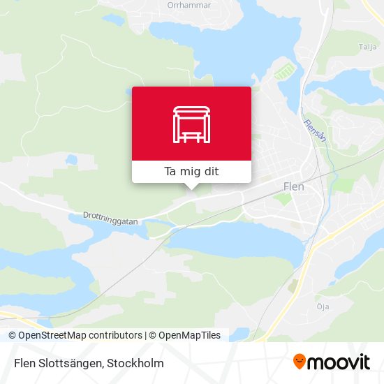 Flen Slottsängen karta