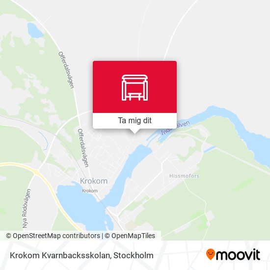 Krokom Kvarnbacksskolan karta