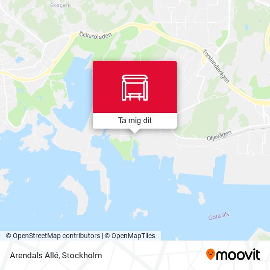Arendals Allé karta