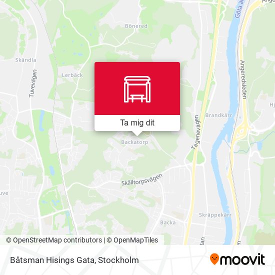 Båtsman Hisings Gata karta