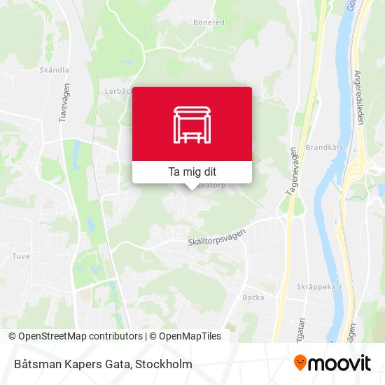 Båtsman Kapers Gata karta
