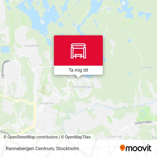 Rannebergen Centrum karta