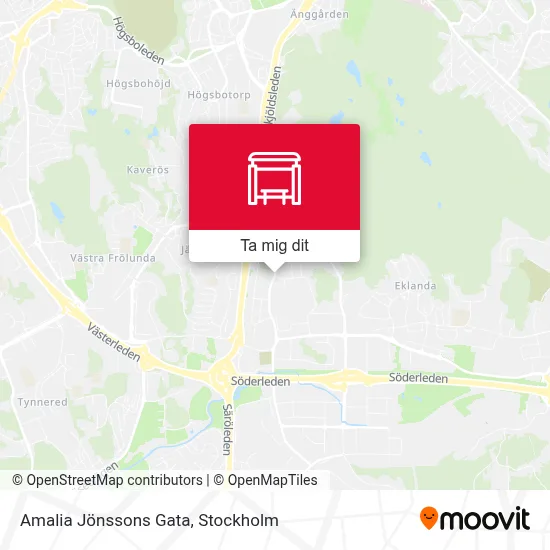 Amalia Jönssons Gata karta