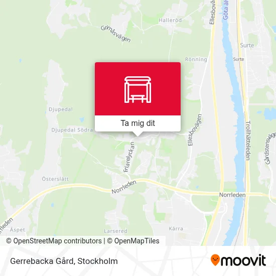 Gerrebacka Gård karta