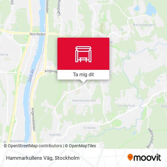 Hammarkullens Väg karta